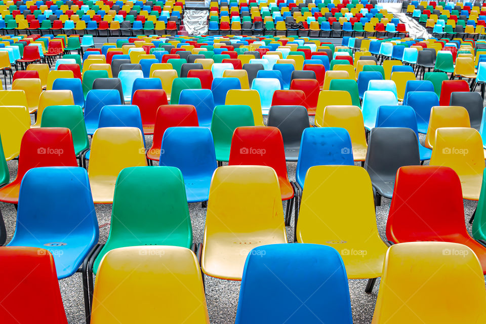 Open air cinema seats