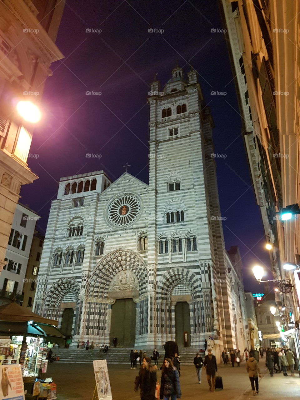 Genoa Cathedral (Italian: Duomo di Genova, Cattedrale di San Lorenzo) is a Roman Catholic cathedral in the Italian city of Genoa. It is dedicated to Saint Lawrence (San Lorenzo), and is the seat of the Archbishop of Genoa.