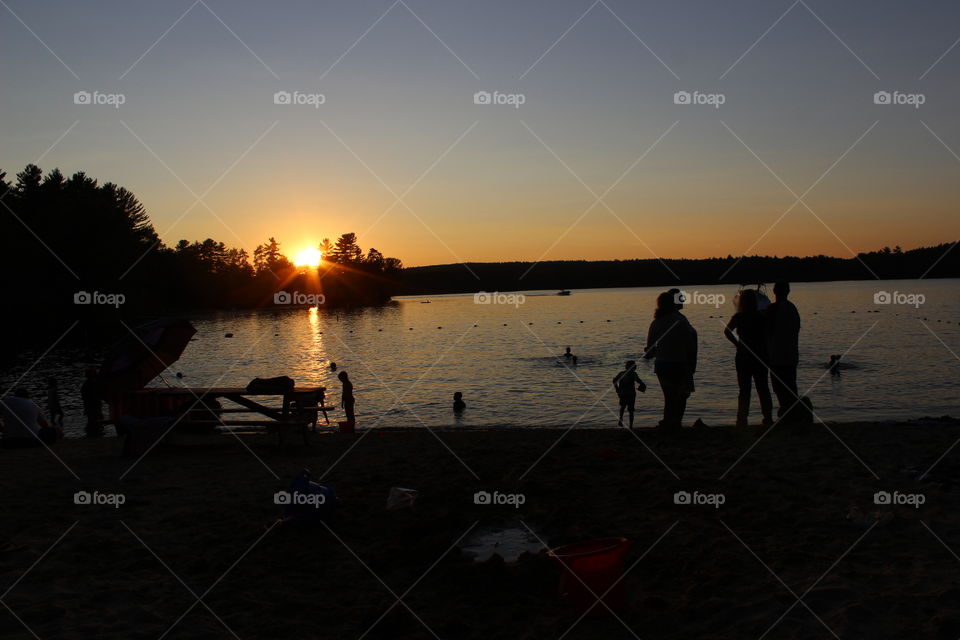 Sunset, Water, Dawn, Evening, Dusk