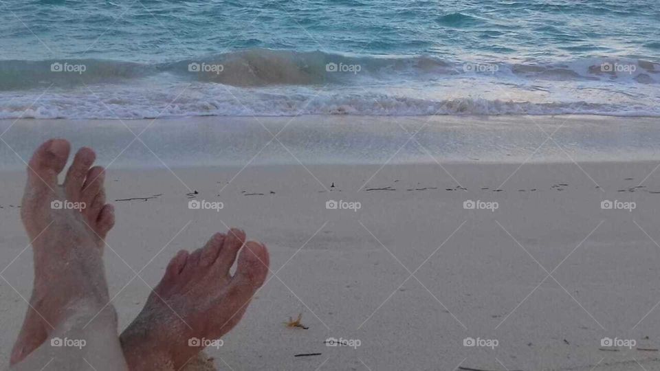 deserted beaches of the Dominican Republic you and the ocean beauty of a passing day gently warm evening