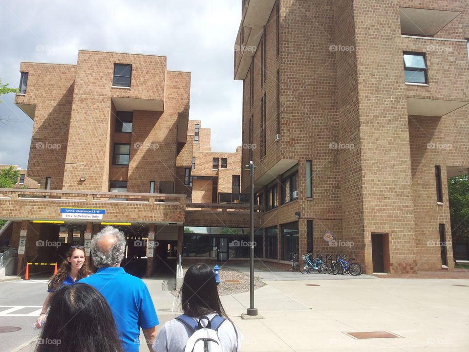 Dorm buildings at SUNY Buffalo 