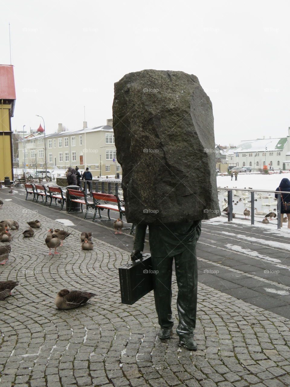 Unknown Bureaucrat statue in Iceland
