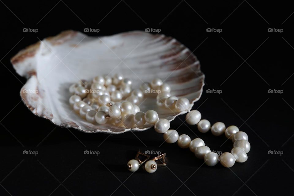 White pearl jewelry