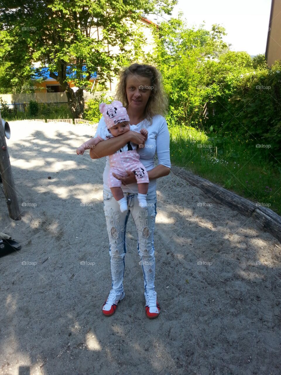 Mama und Tochter. Meine Tochter und Frau 