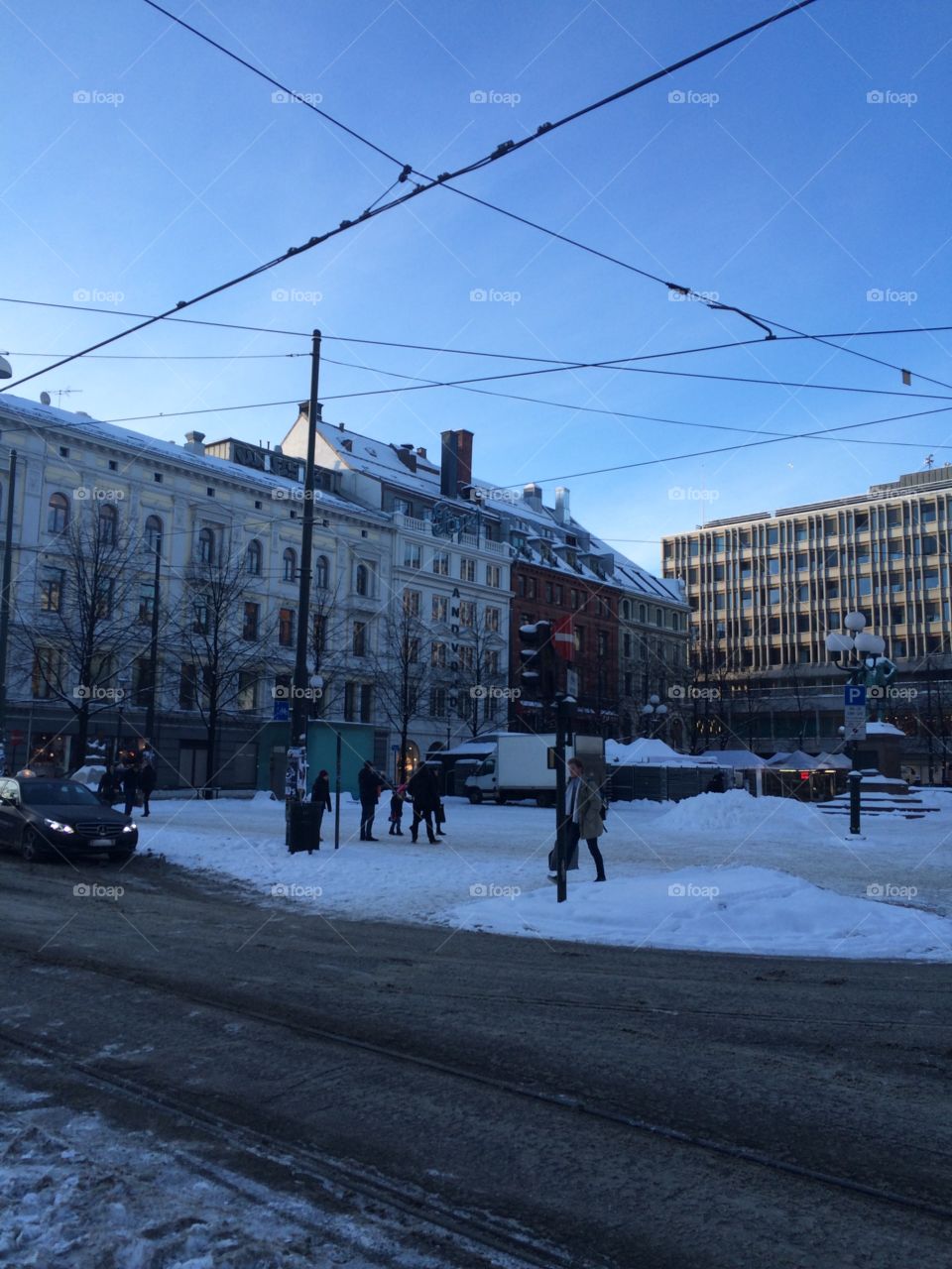 A square in Oslo, Norway