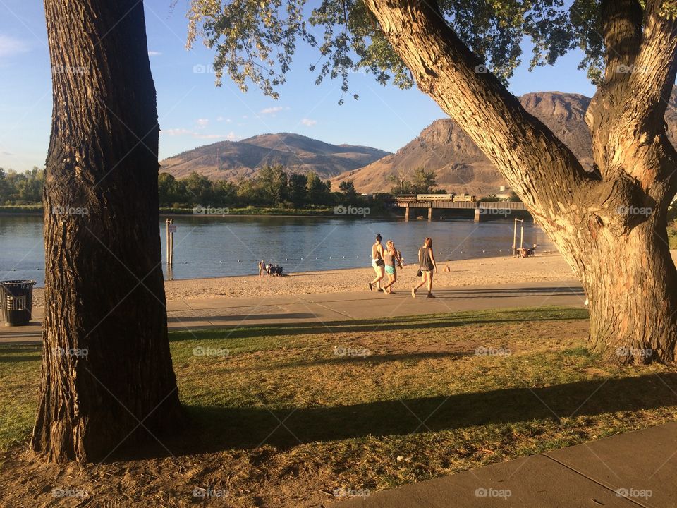 Beautiful beach sunset 