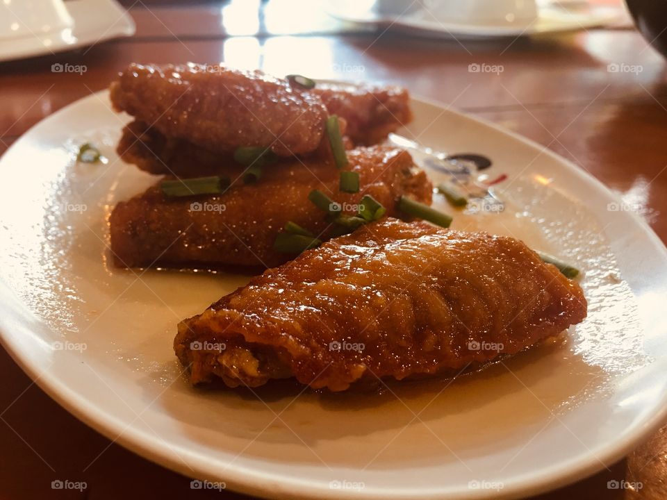 Chicken Winks Fried with fish sauce