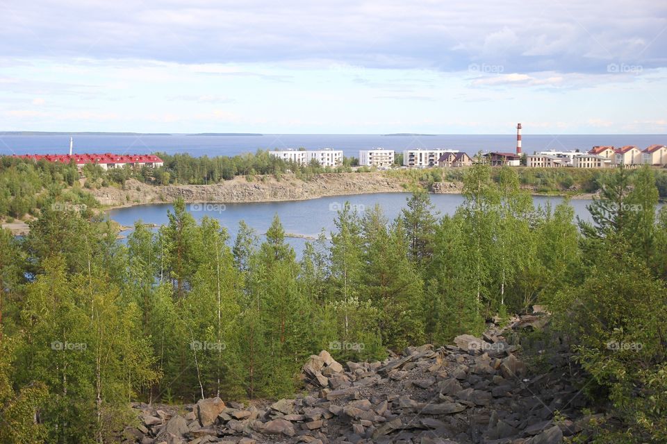 Forest and lakes 