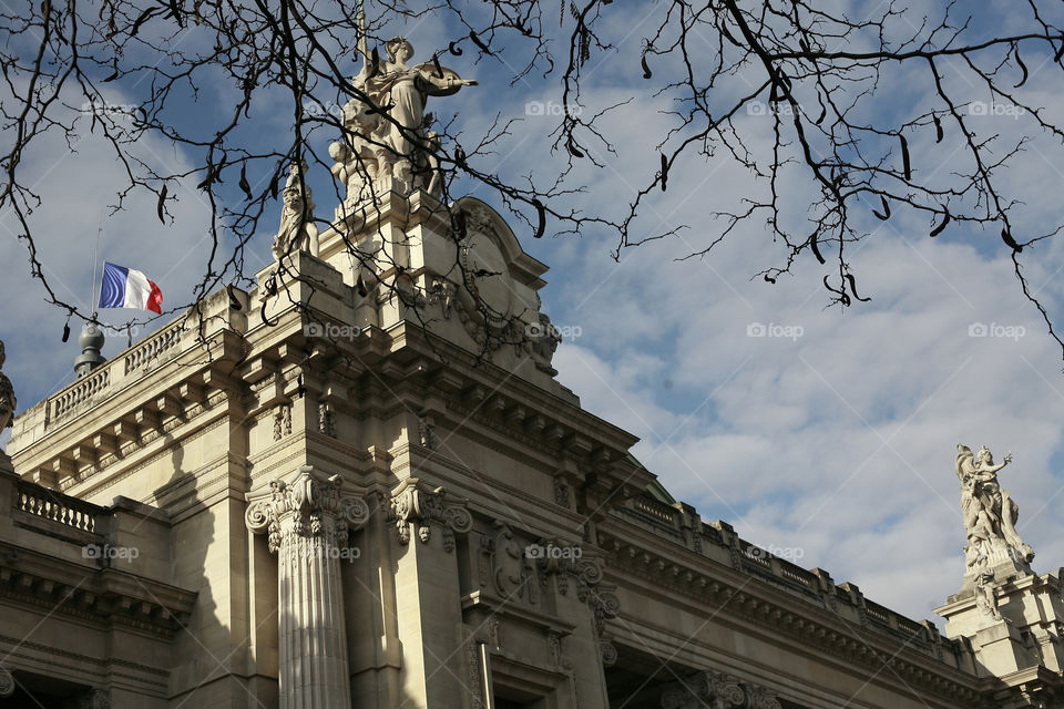 historical building in Paris. a vew on Parlament in Paris