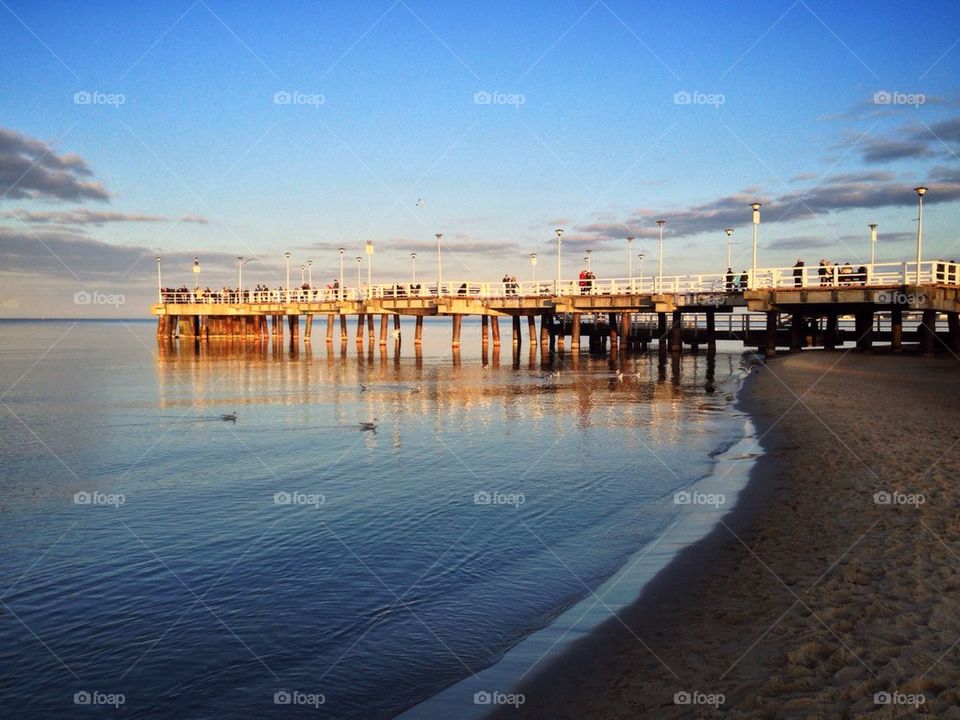 Pier at sunset