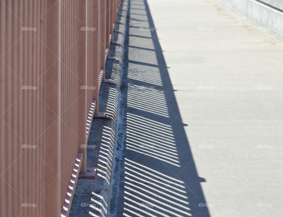 fence shadow