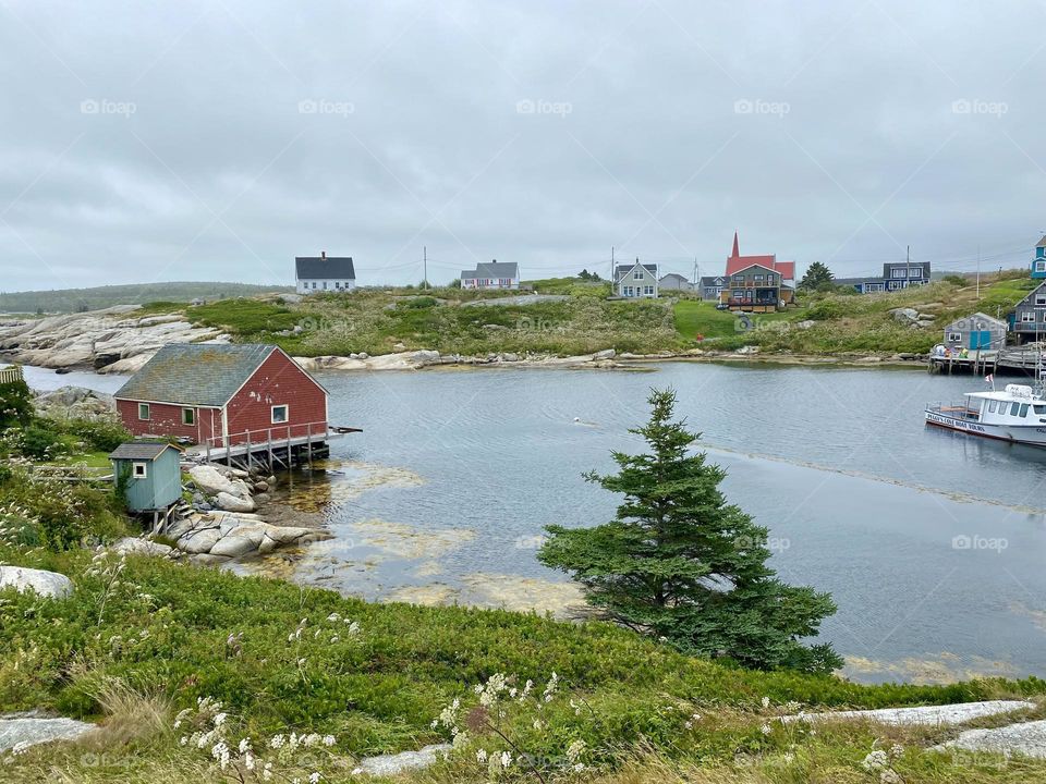 The small fishing village of Peggy’s Cove
