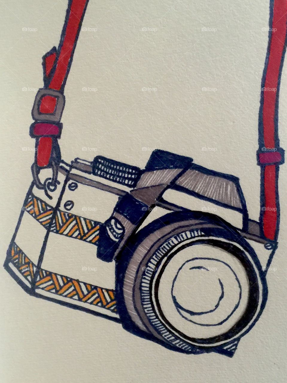 Illustration of photographic camera
