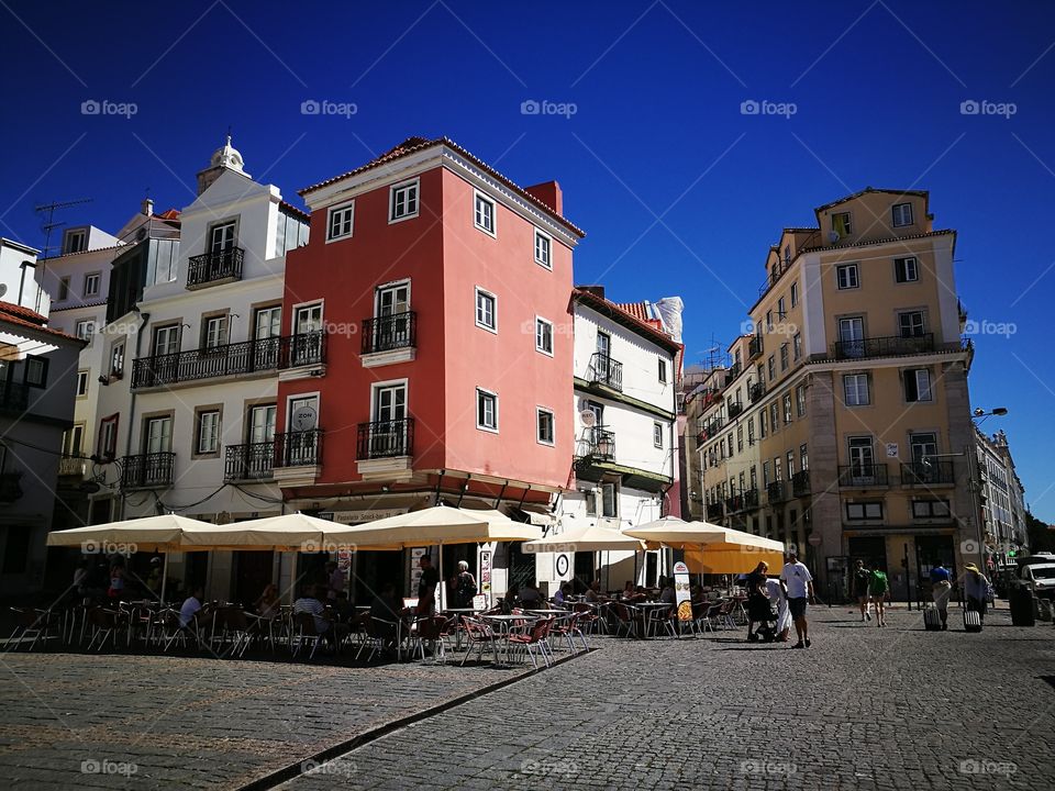 Alfama, one of the old areas informar Lisbon.