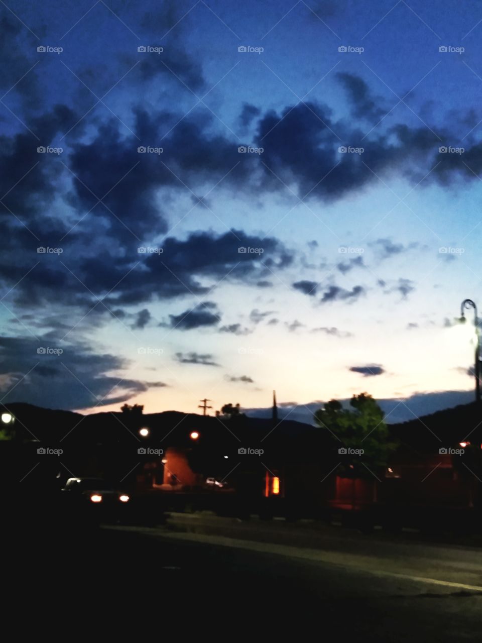 Northeast TN mountain evening sunset.