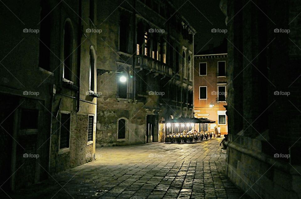 Venice at night
