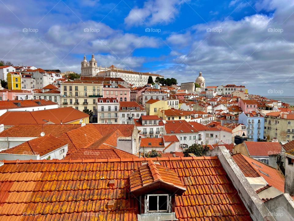 The viewpoints of Lisbon, Portugal 