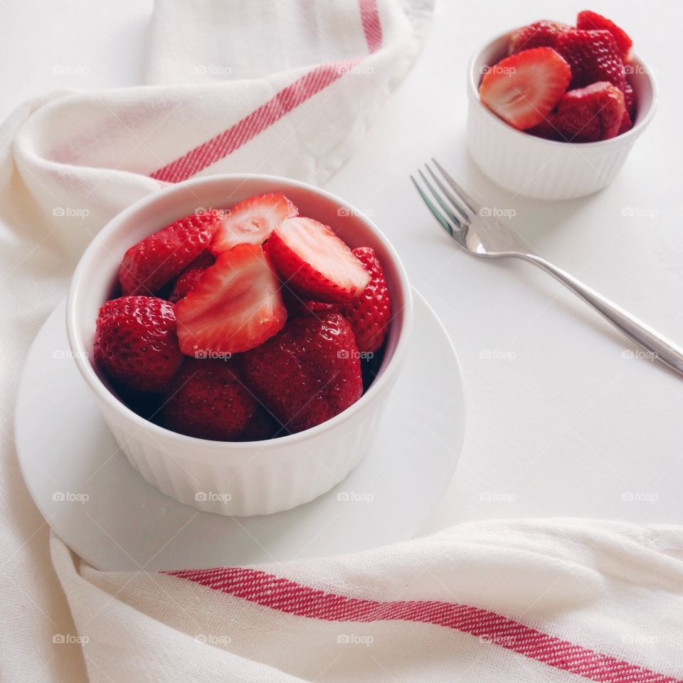 Close-up of fresh strawberries