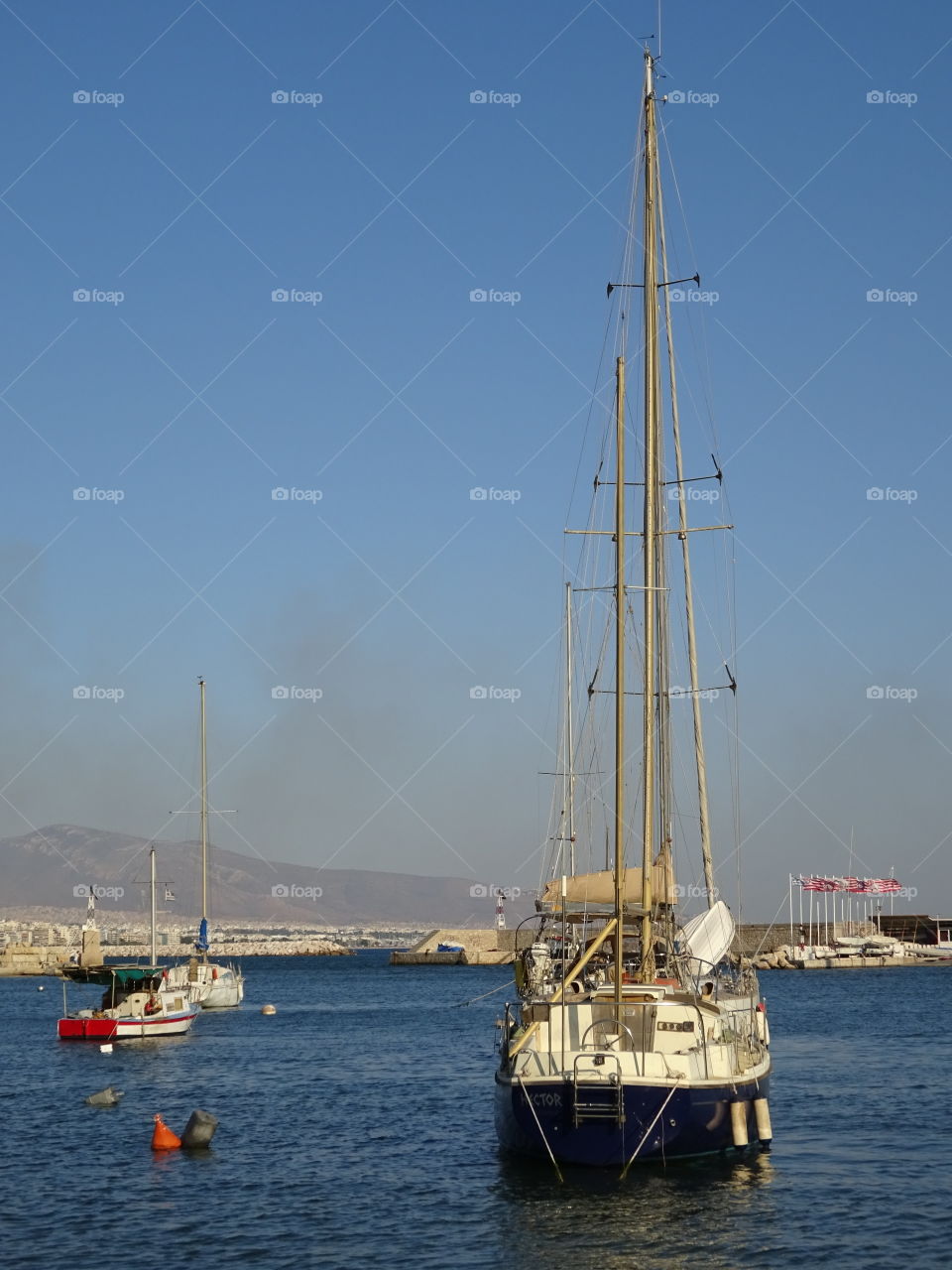 Greece Sailing boat. Greece Sailing boat