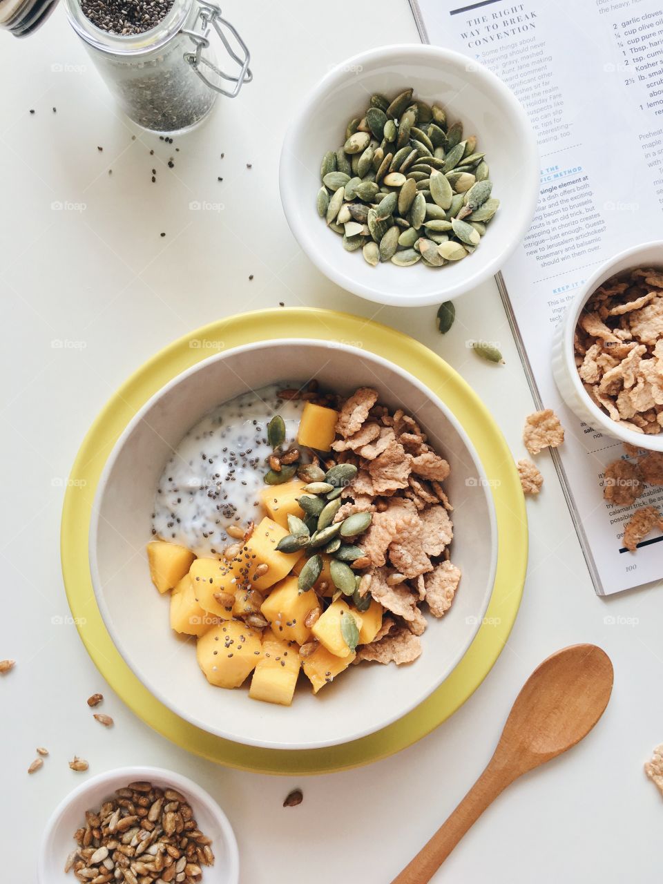 Food, Bowl, No Person, Spoon, Healthy