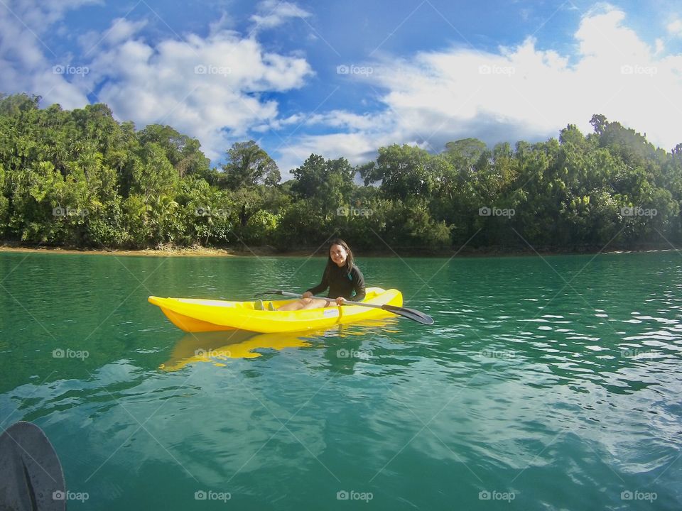 Kayaking at Surigao del Sur Philippines