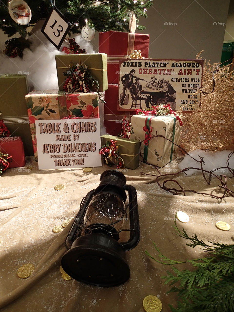 Christmas tree display for the annual Central Oregon Festival of Trees. 