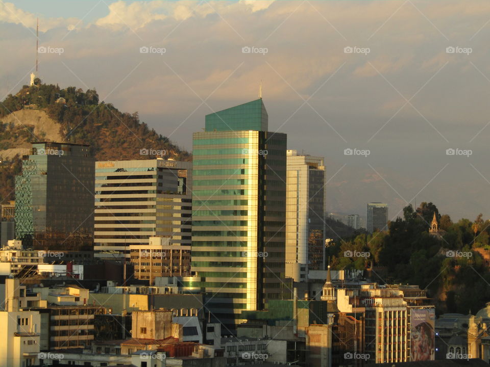 vista del Gran Santiago chile