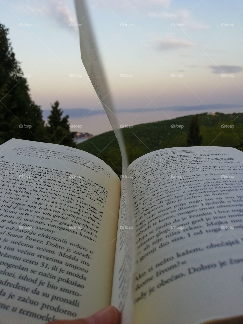 Relaxing while reading in this perfect place