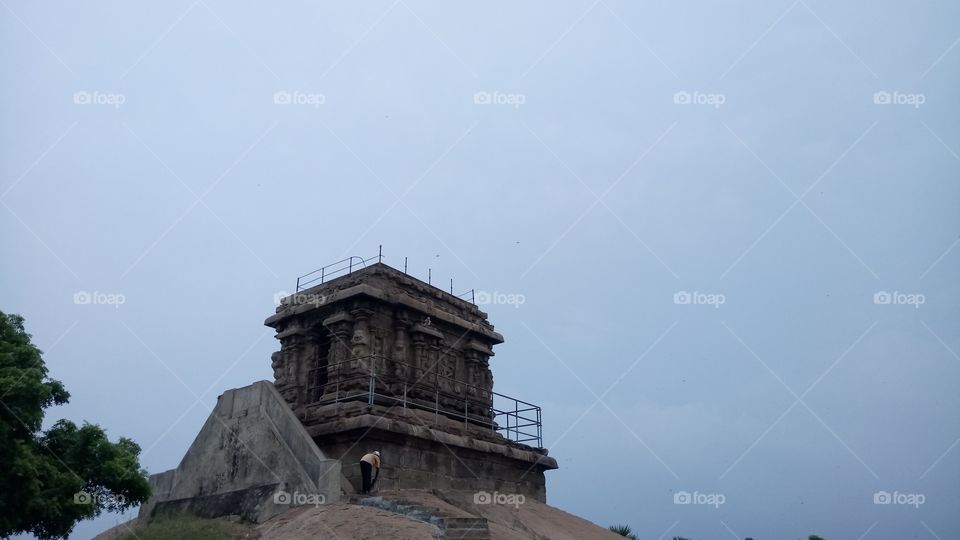 temple on a hill