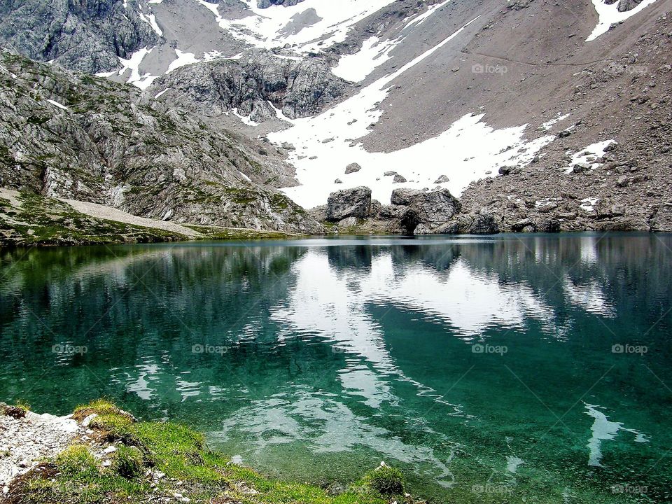 Glacial Mountain lake, Austria