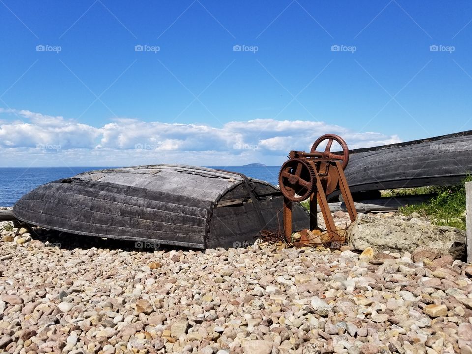 Abandoned boats