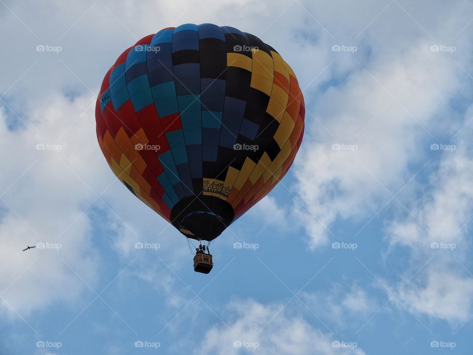 colorful baloon and clouds