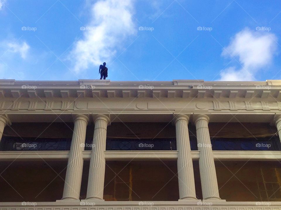 Statue on the roof