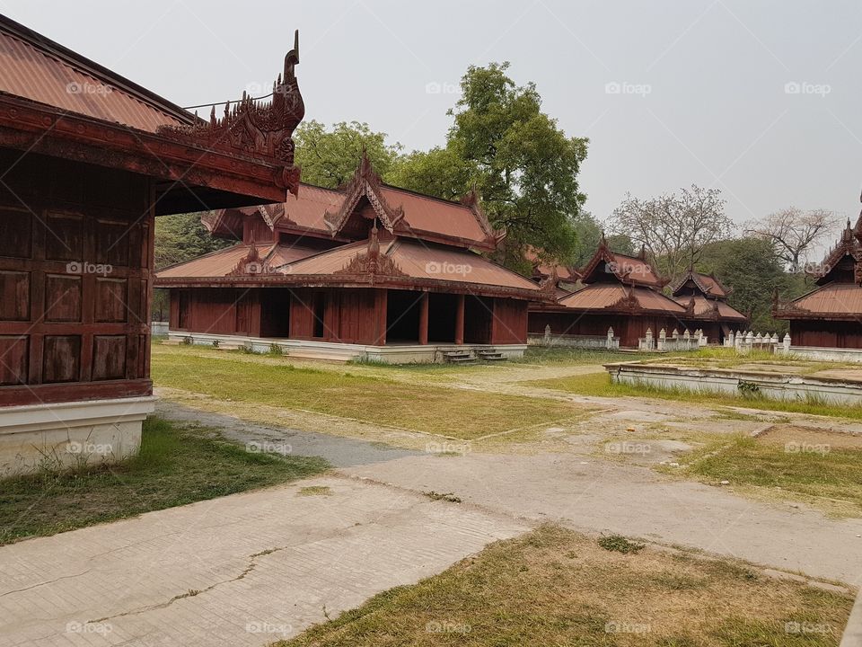 old queen and king mandalay residence in Myanmar