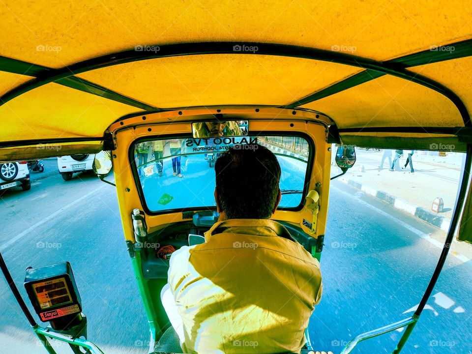 Ride in the Indian yellow Auto for local travel. 

you can find me on insta @frameshade