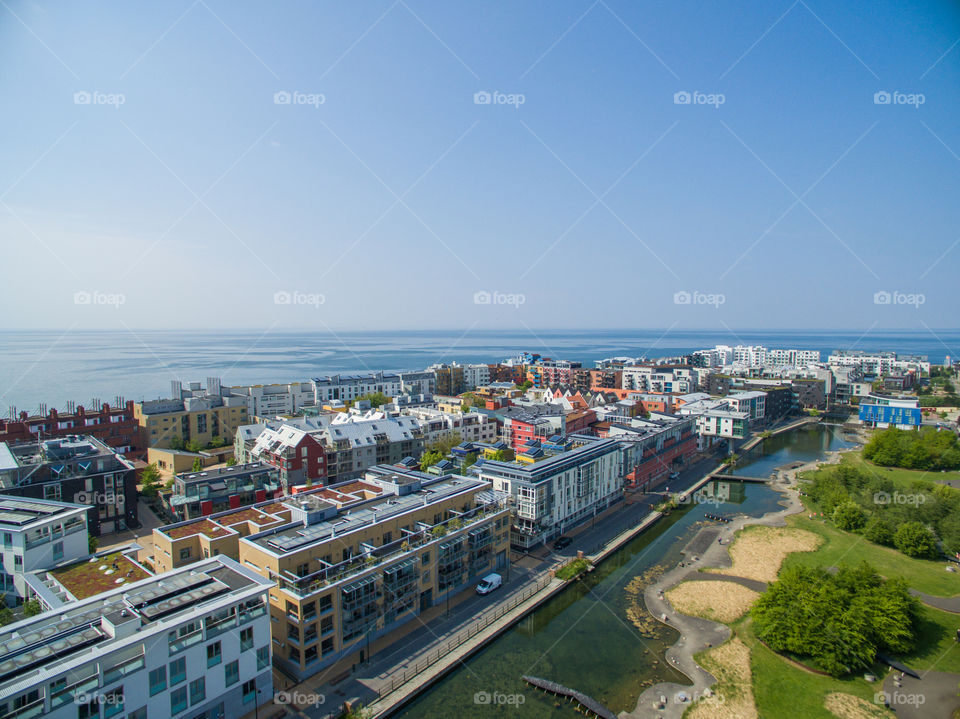 West harbor in the city of Malmö in Sweden.