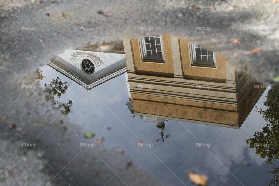 A reflection of building