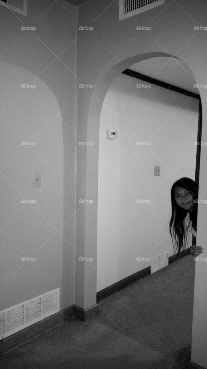 playing hide and seek