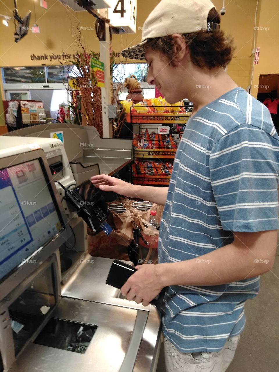 self service grocery checkout