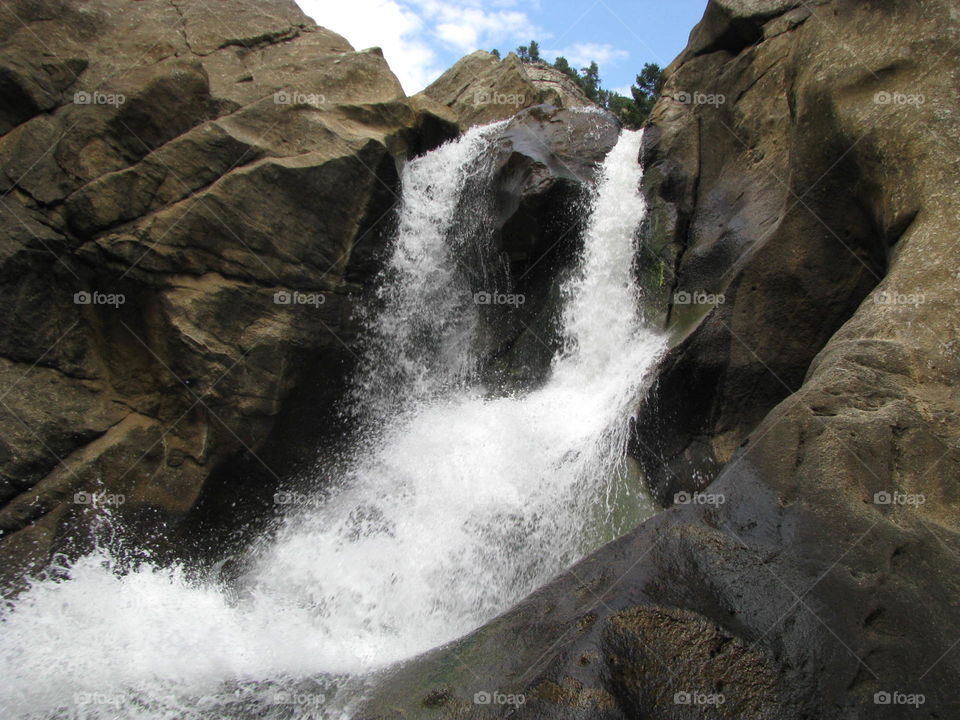 Water, Waterfall, No Person, Rock, Outdoors
