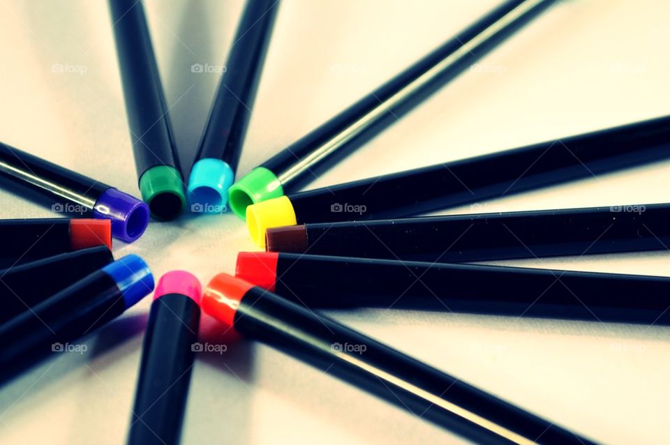 colorful pen