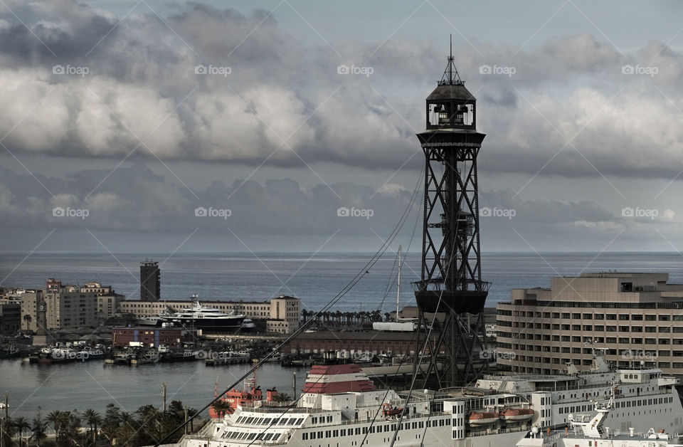 Barcelona. Vista del Puerto