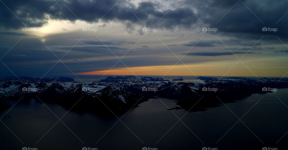 Bad weather. Bad weather on it's way in Finnmark, Norway