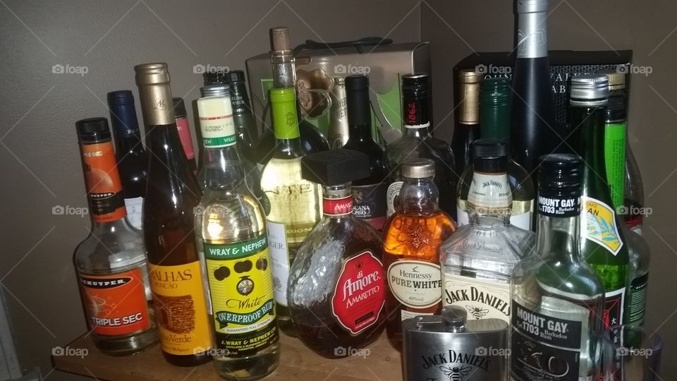 No Person, Drink, Bottle, Liquor, Glass