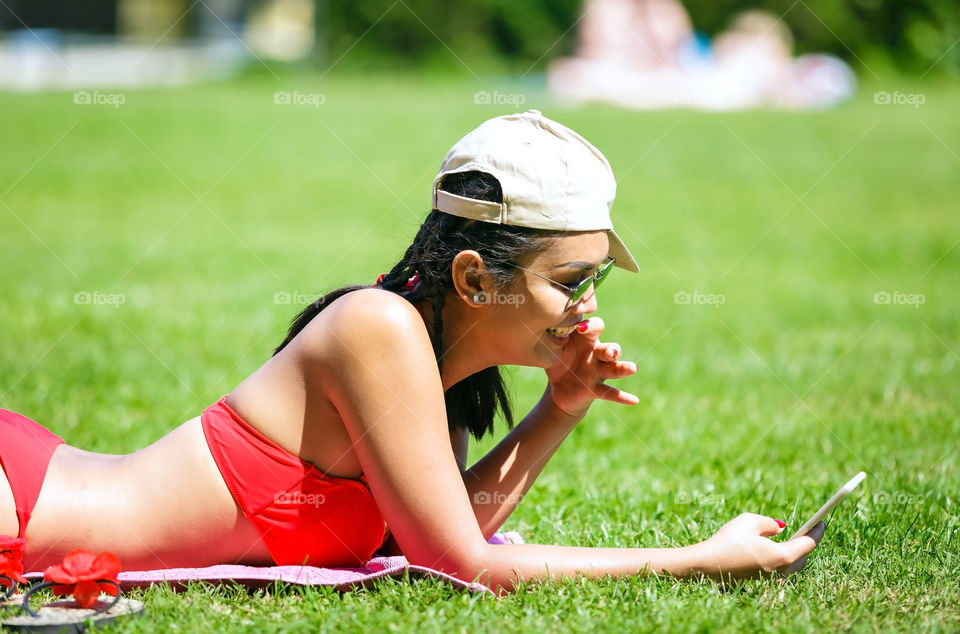 Grass, Woman, Summer, Nature, Recreation