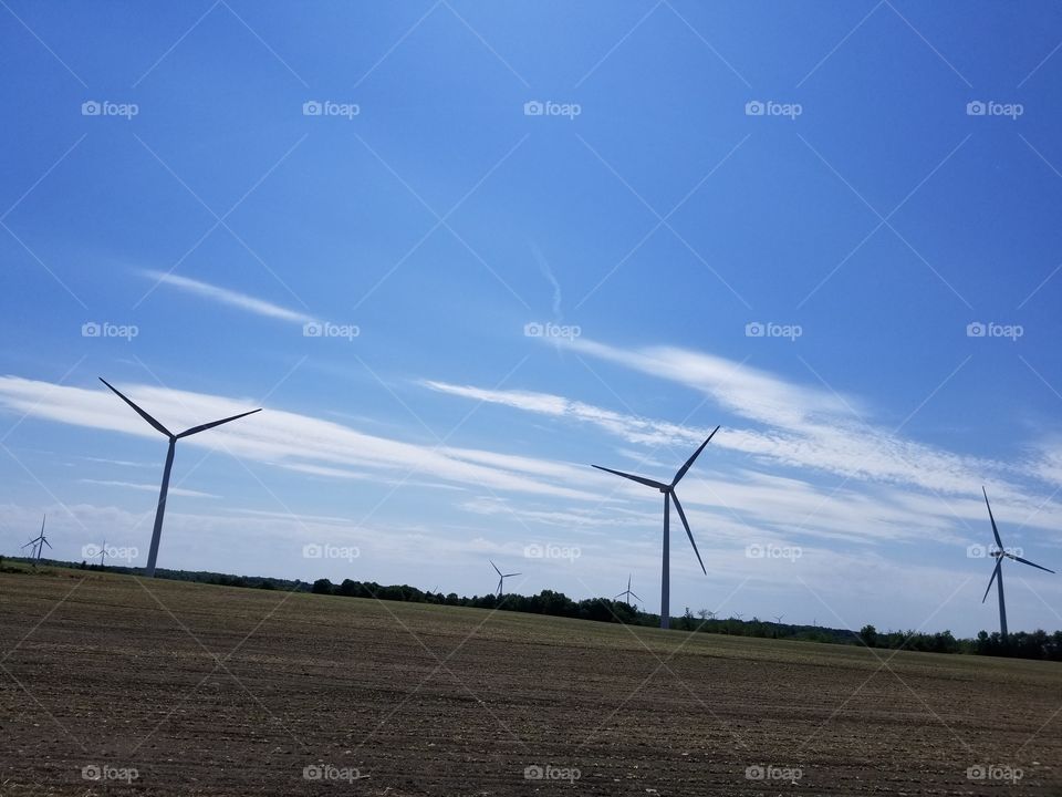 wind turbines