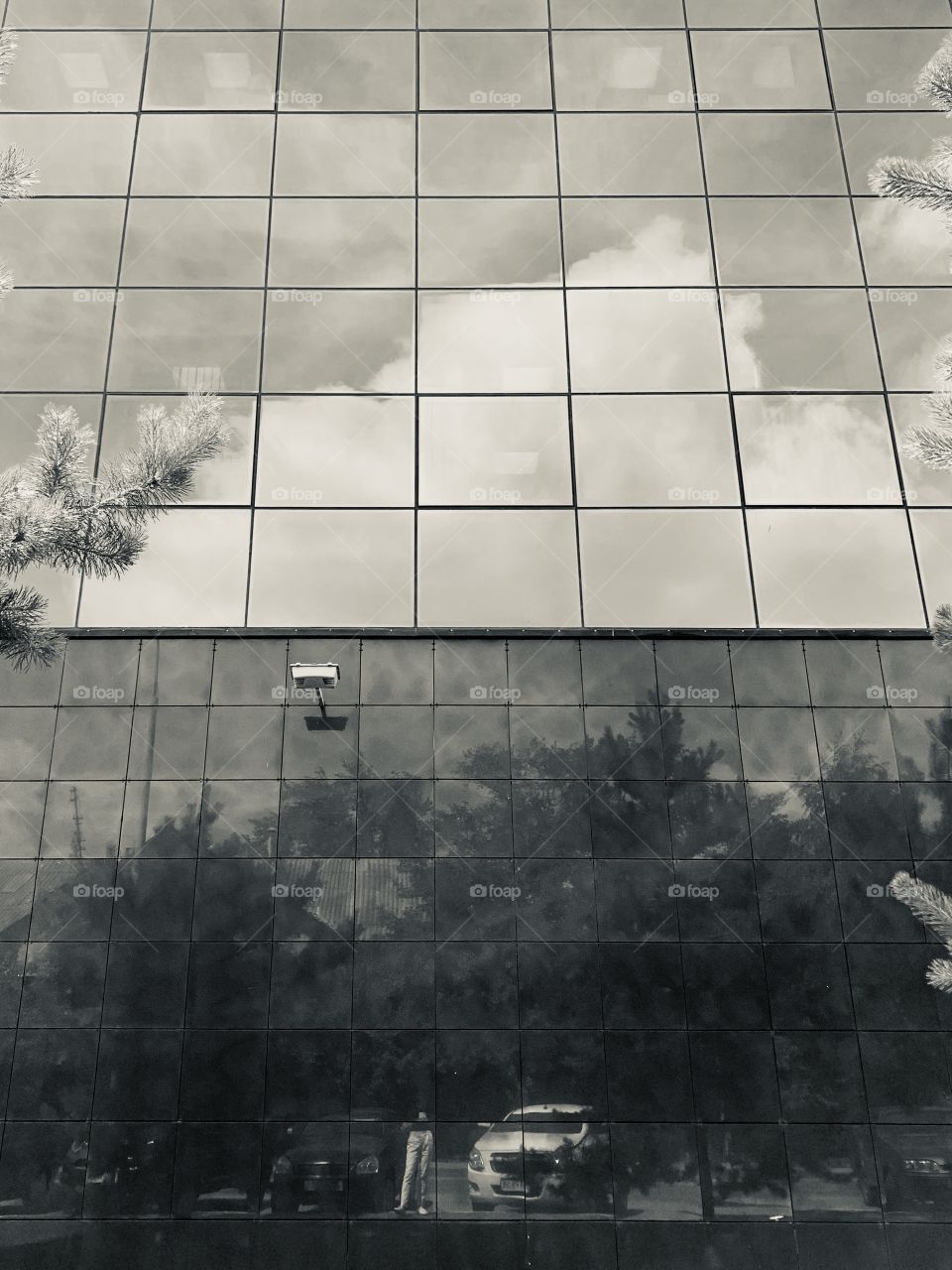 Architecture. mirror reflection