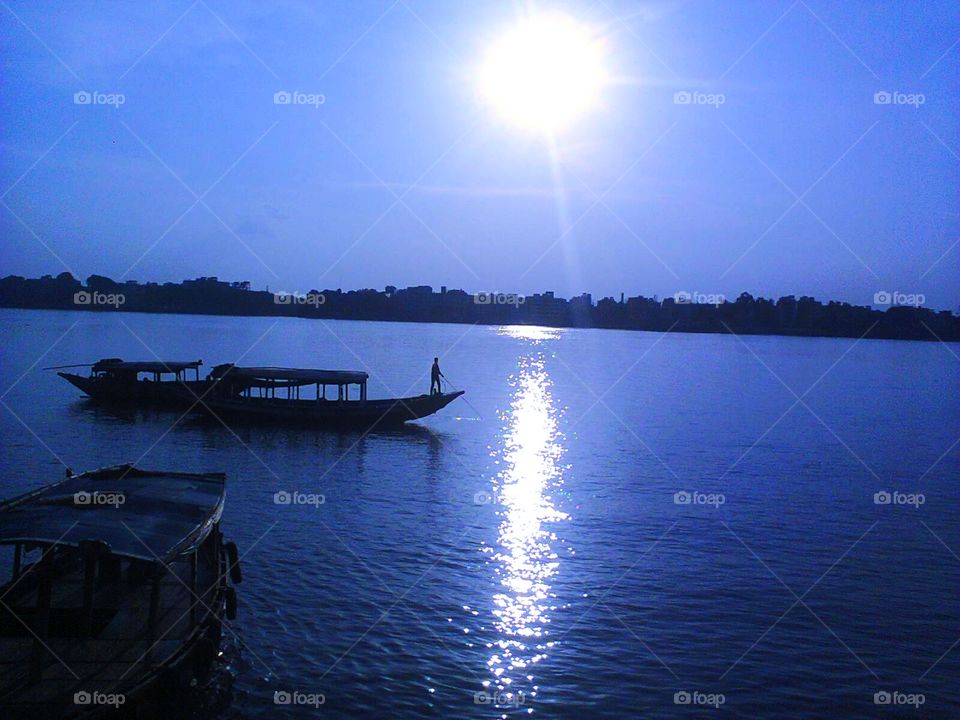 🌅 sunrise from the river Hooghly