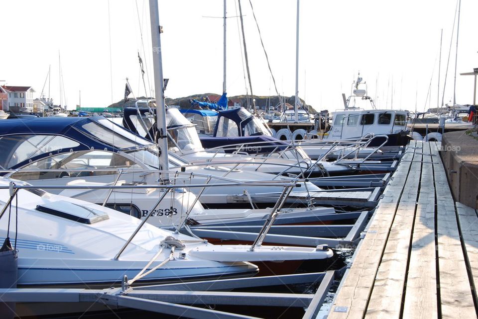 summer sea harbor / marina klädesholmen by humlabumla1