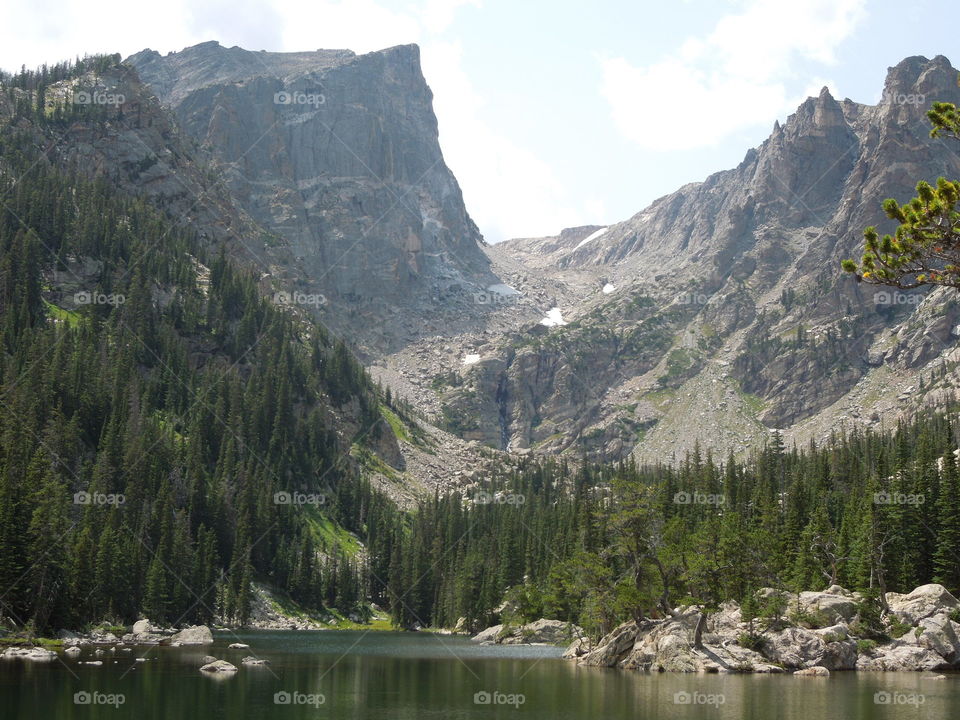 View of rocky mountain
